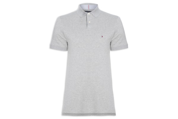Polo Masculina 1985 Regular Fit Algodão Orgânico - Cinza