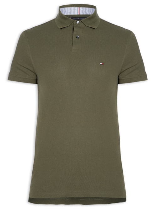 Polo Masculina 1985 Regular Fit Algodão Orgânico – Verde