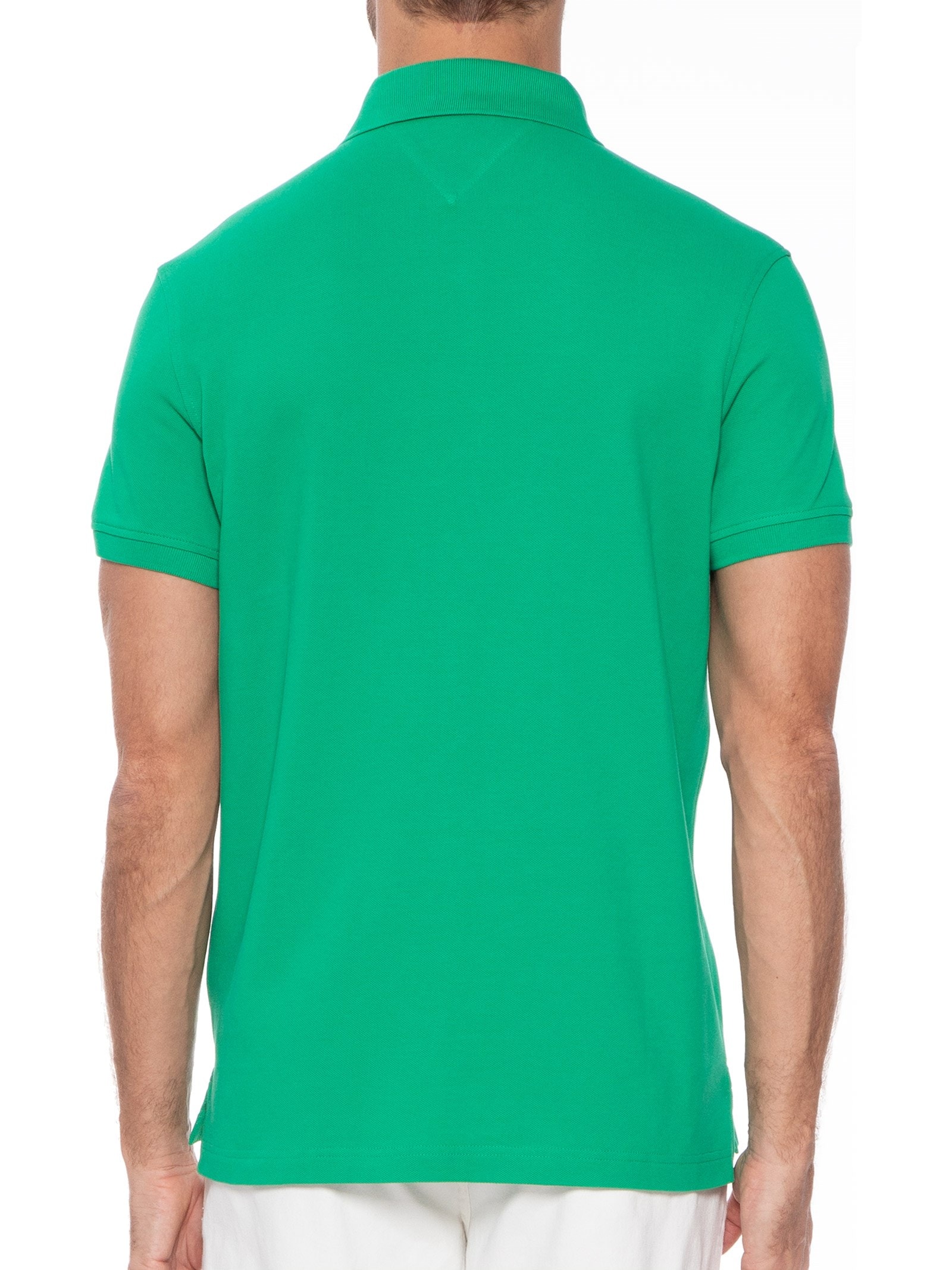 Polo Masculina 1985 Regular Fit Algodão Orgânico Verde   Tommy Hilfiger