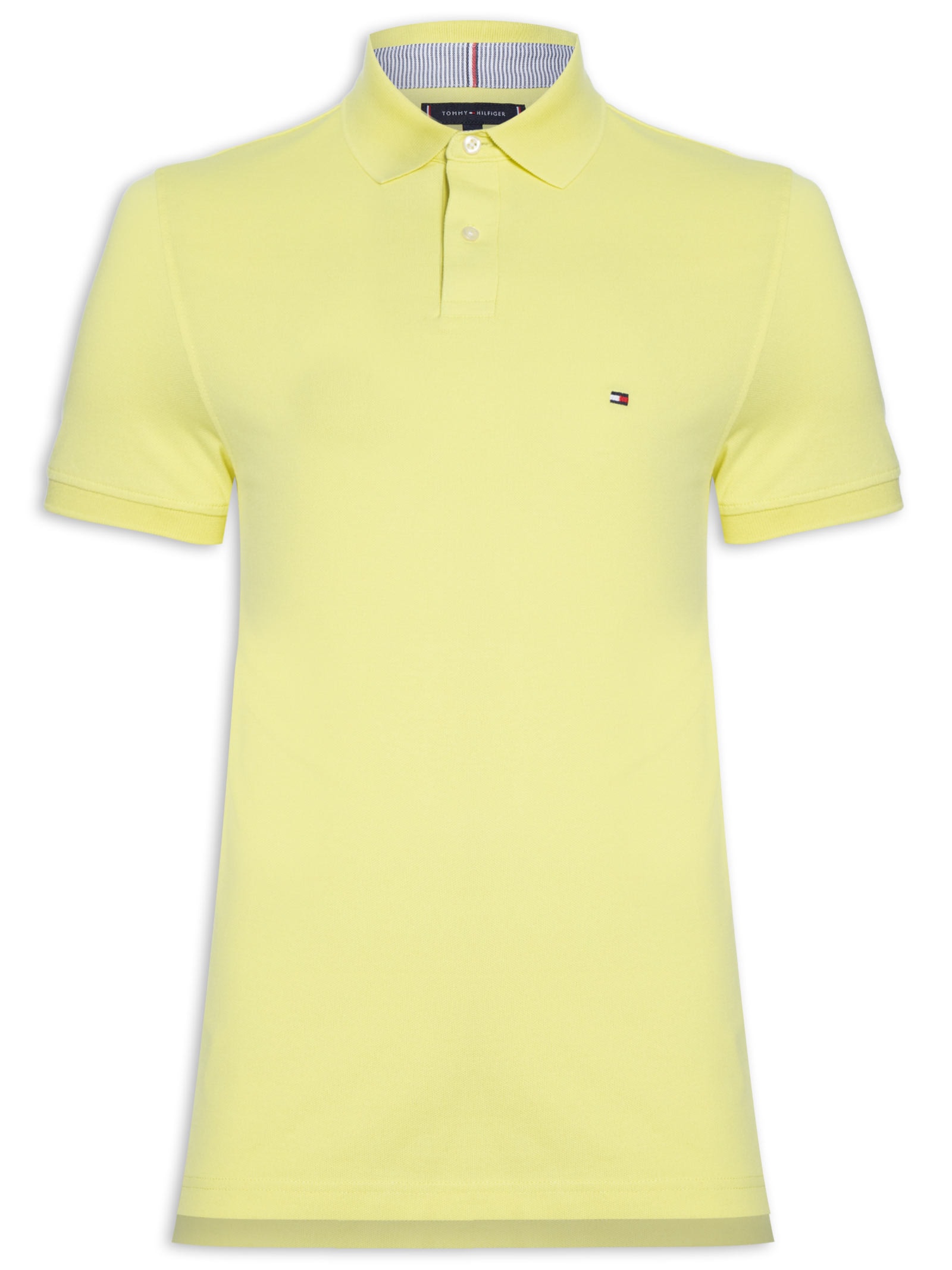 Polo Masculina 1985 Regular Fit Algodão Orgânico Verde   Tommy Hilfiger