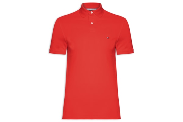 Polo Masculina 1985 Regular Fit Algodão Orgânico - Vermelho