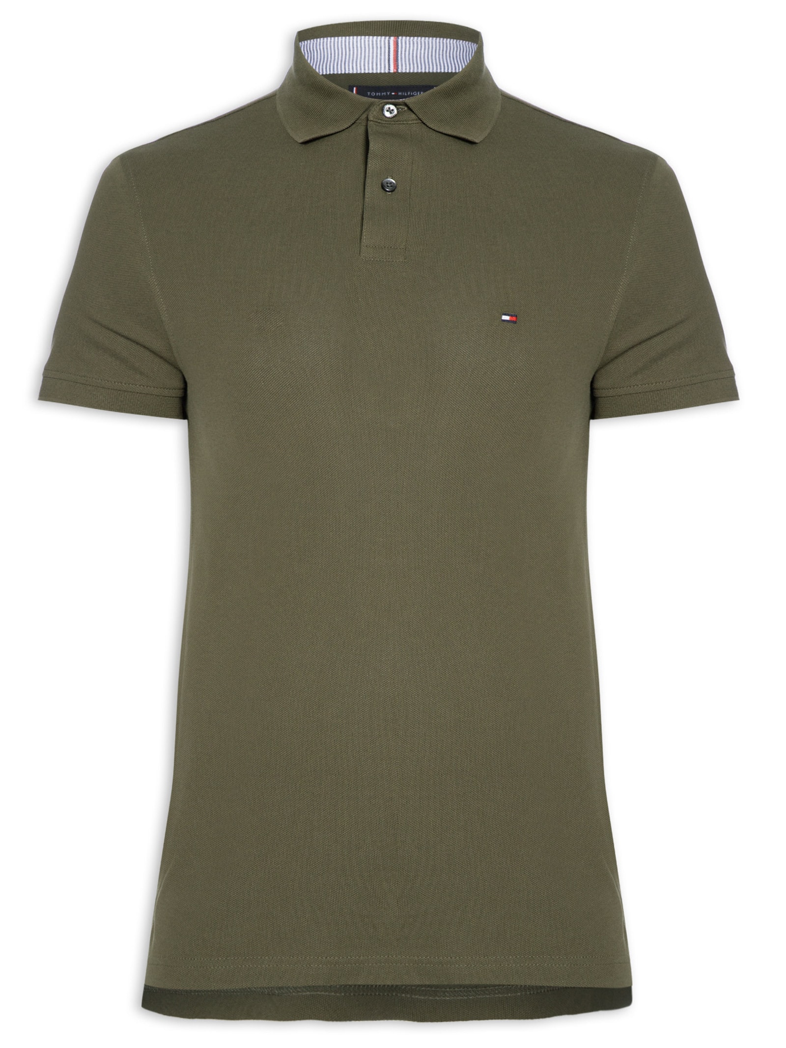 Polo Masculina 1985 Regular Fit Algodão  Verde Tommy Hilfiger