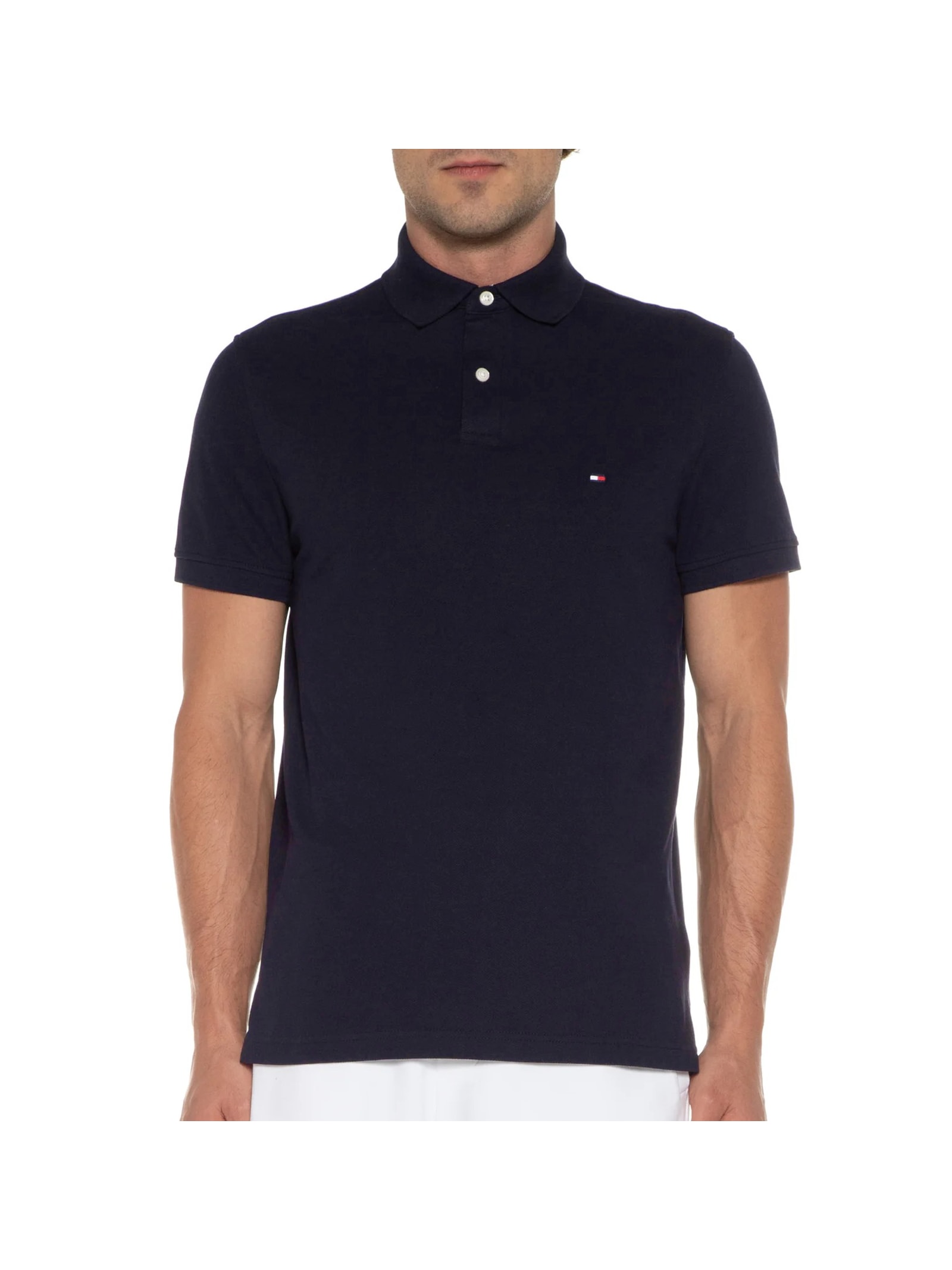 Polo Masculina 1985 Regular Fit  Azul Tommy Hilfiger