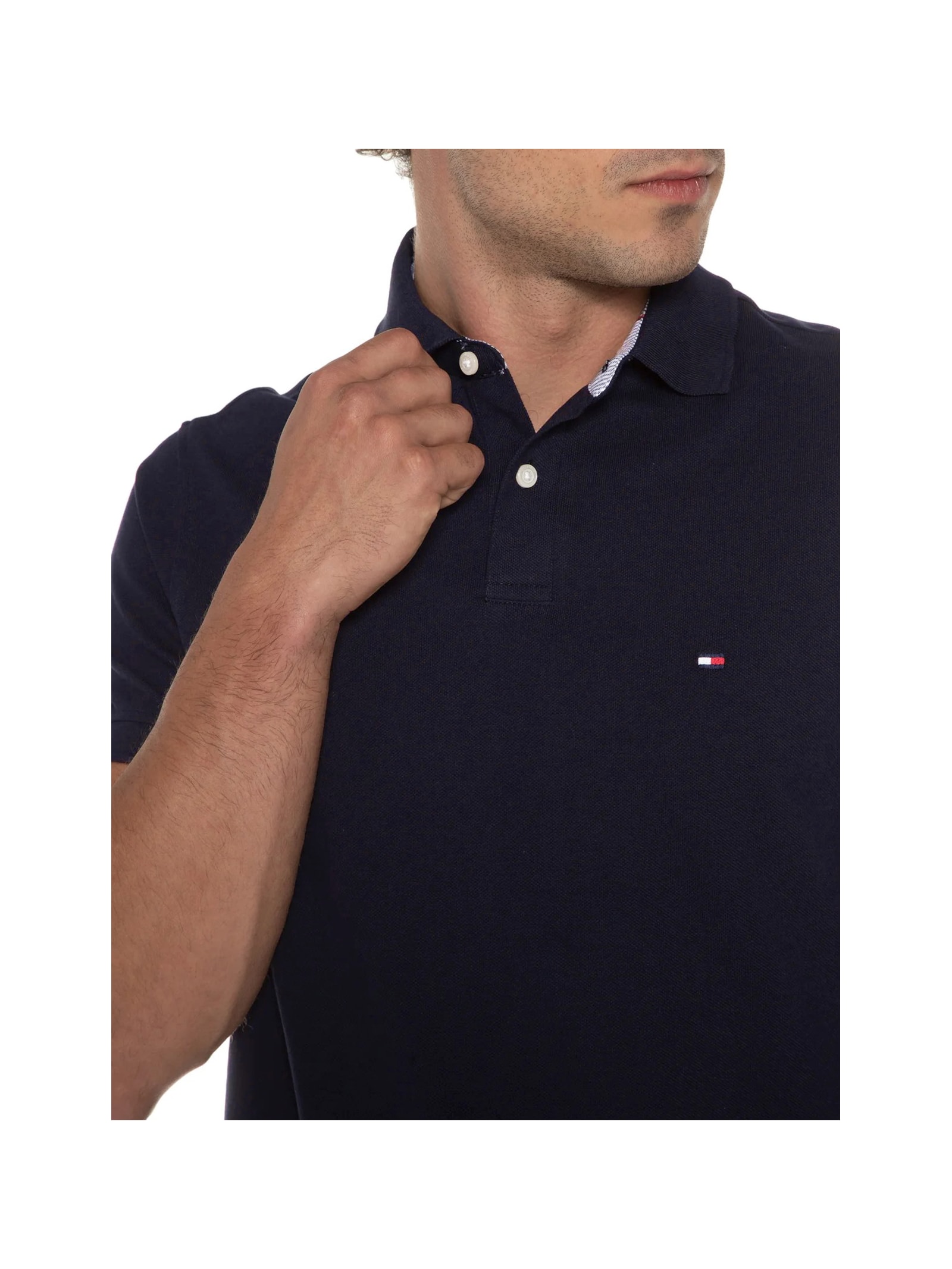 Polo Masculina 1985 Regular Fit  Azul Tommy Hilfiger
