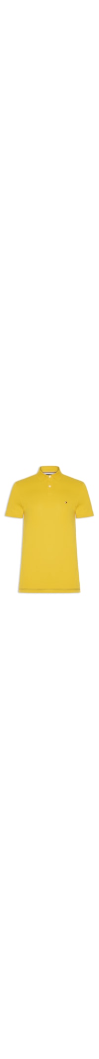 Polo Masculina 1985 Regular Fit Com Logo No Peito - Amarelo