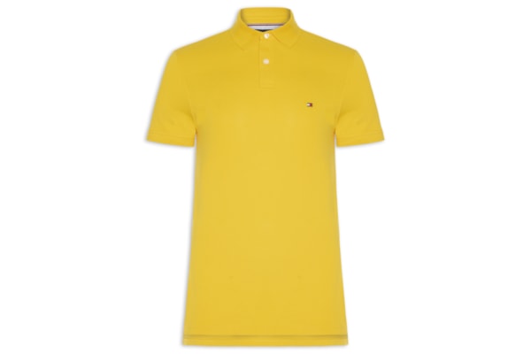 Polo Masculina 1985 Regular Fit Com Logo No Peito - Amarelo