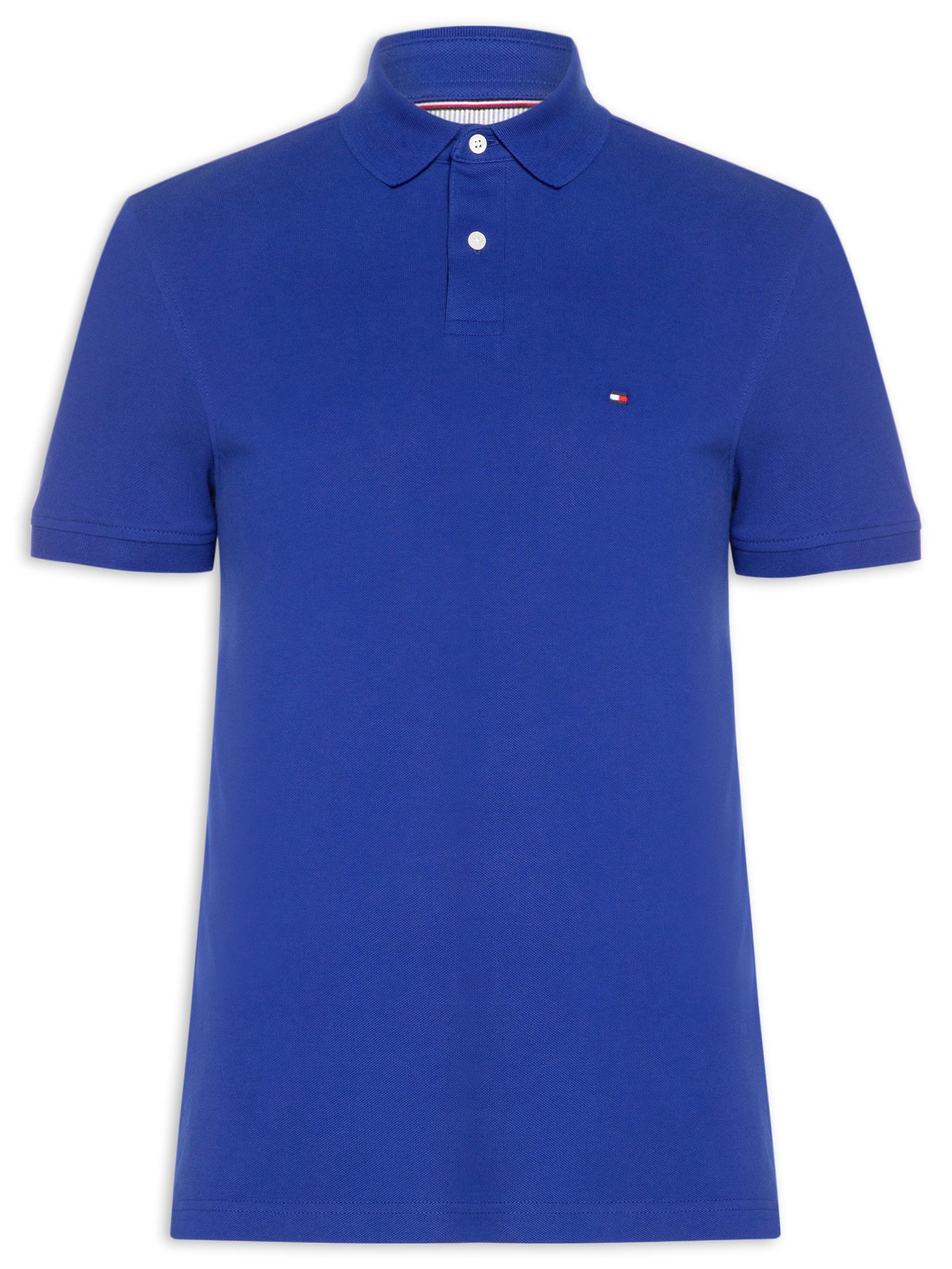 Polo Masculina 1985 Regular Fit Com Logo No Peito Azul Tommy Hilfiger
