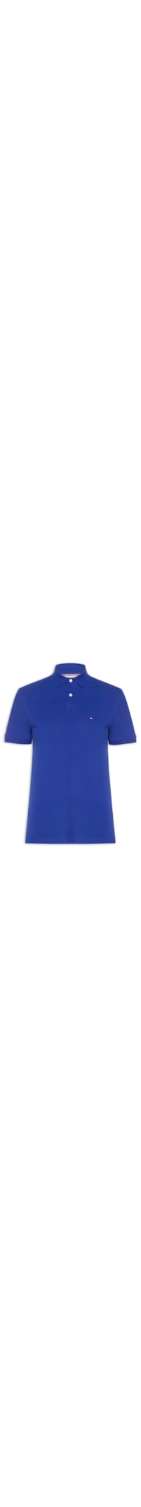 Polo Masculina 1985 Regular Fit Com Logo No Peito - Azul