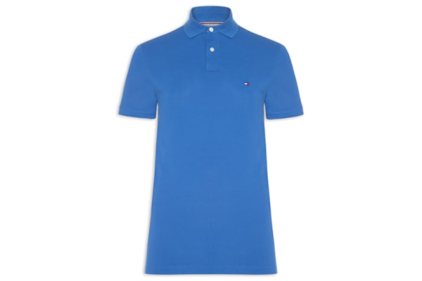Polo Masculina 1985 Regular Fit Com Logo No Peito - Azul