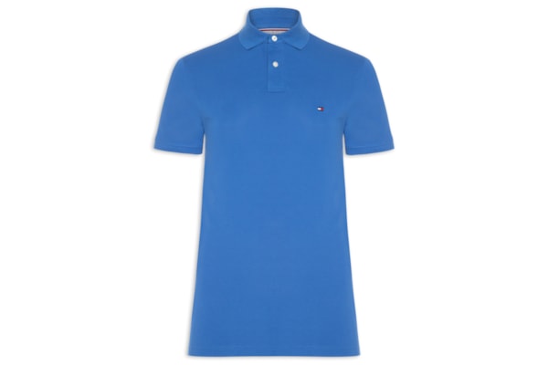 Polo Masculina 1985 Regular Fit Com Logo No Peito - Azul