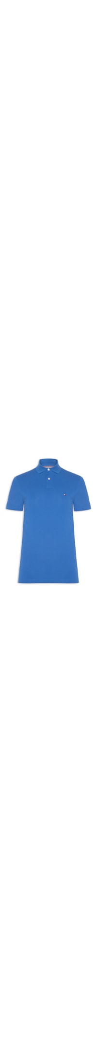 Polo Masculina 1985 Regular Fit Com Logo No Peito - Azul