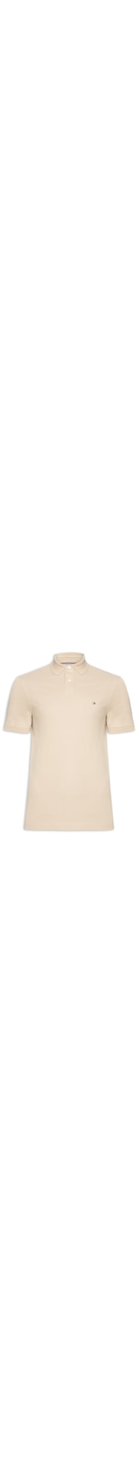 Polo Masculina 1985 Regular Fit Com Logo No Peito - Bege