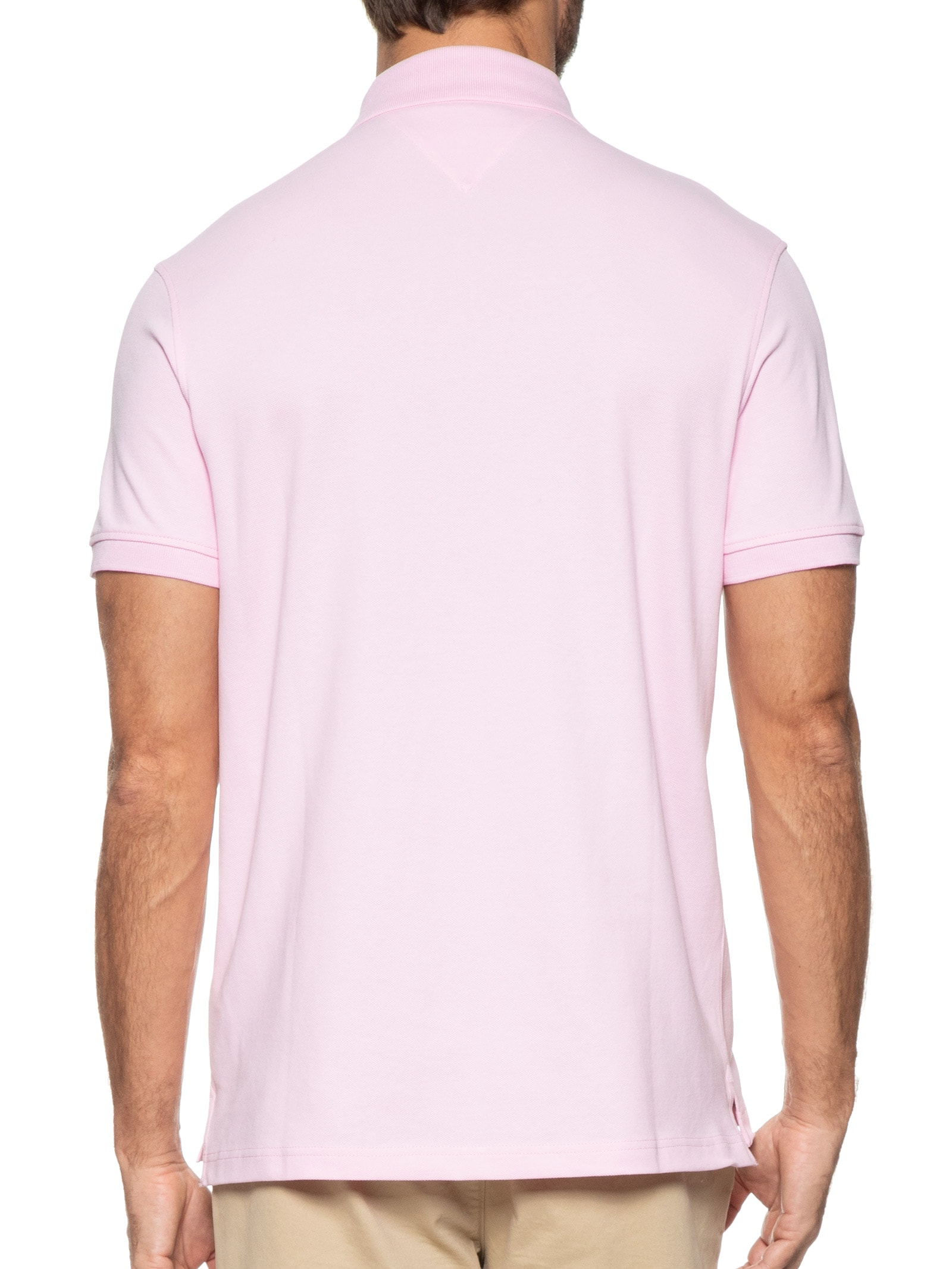 Polo Masculina 1985 Regular Fit Com Logo No Peito Branco Tommy Hilfiger