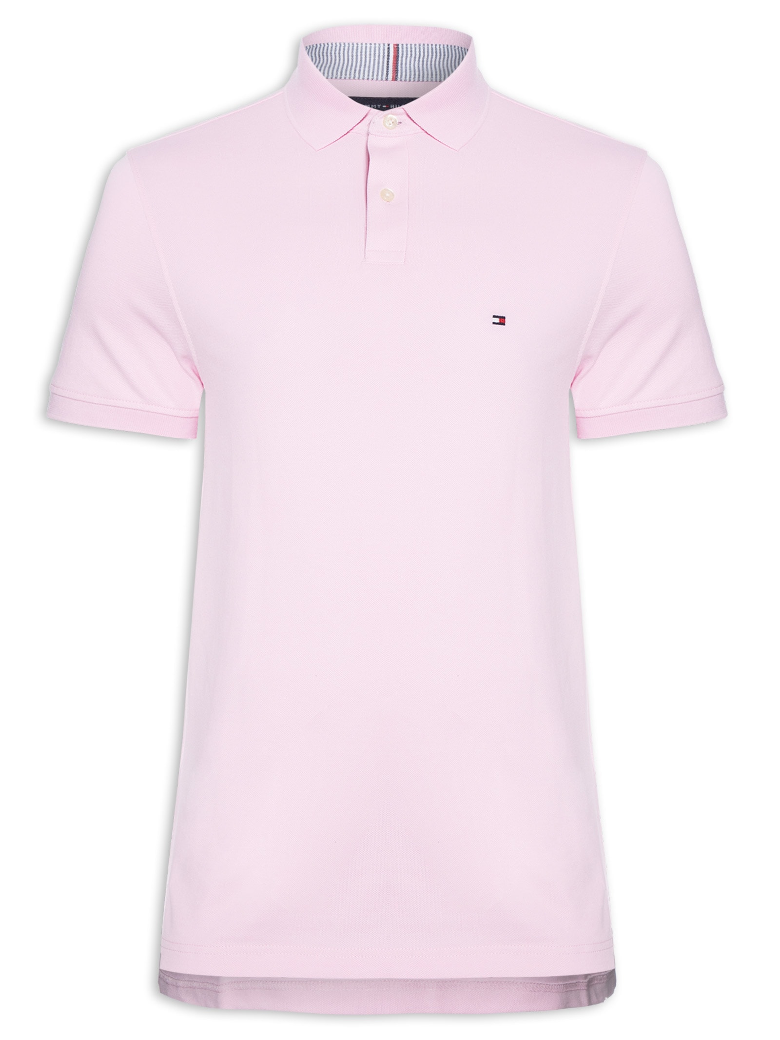 Polo Masculina 1985 Regular Fit Com Logo No Peito Branco Tommy Hilfiger