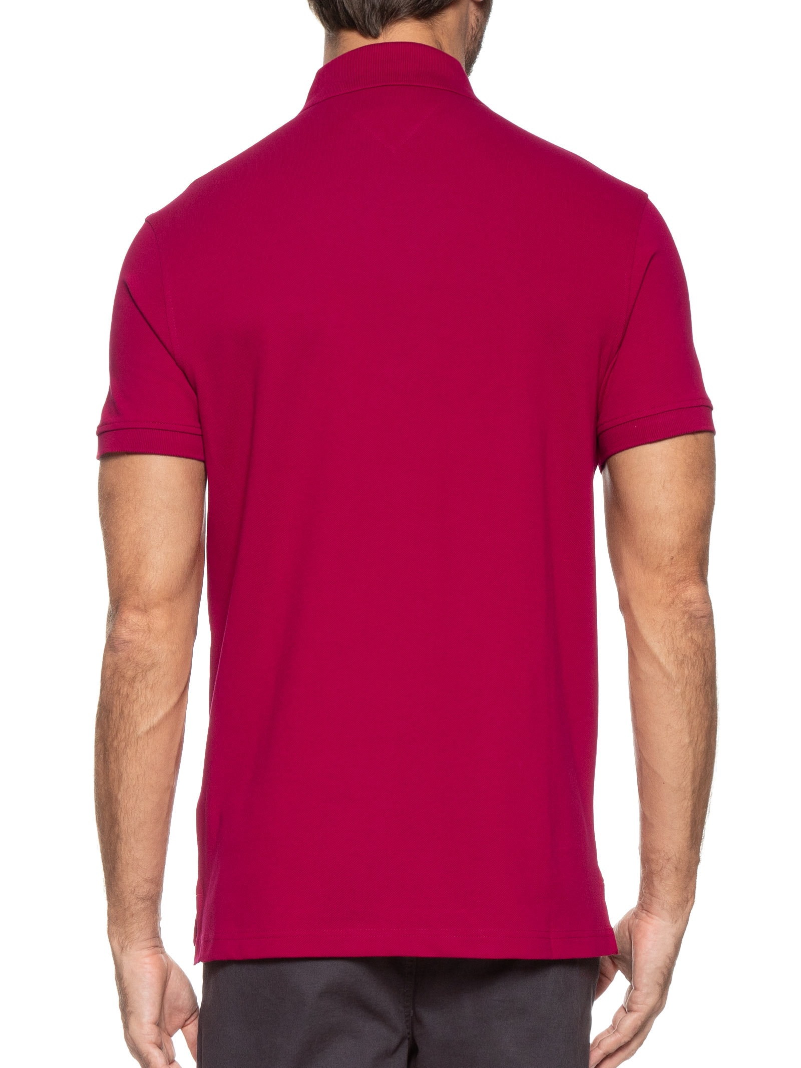 Polo Masculina 1985 Regular Fit Com Logo No Peito Branco Tommy Hilfiger