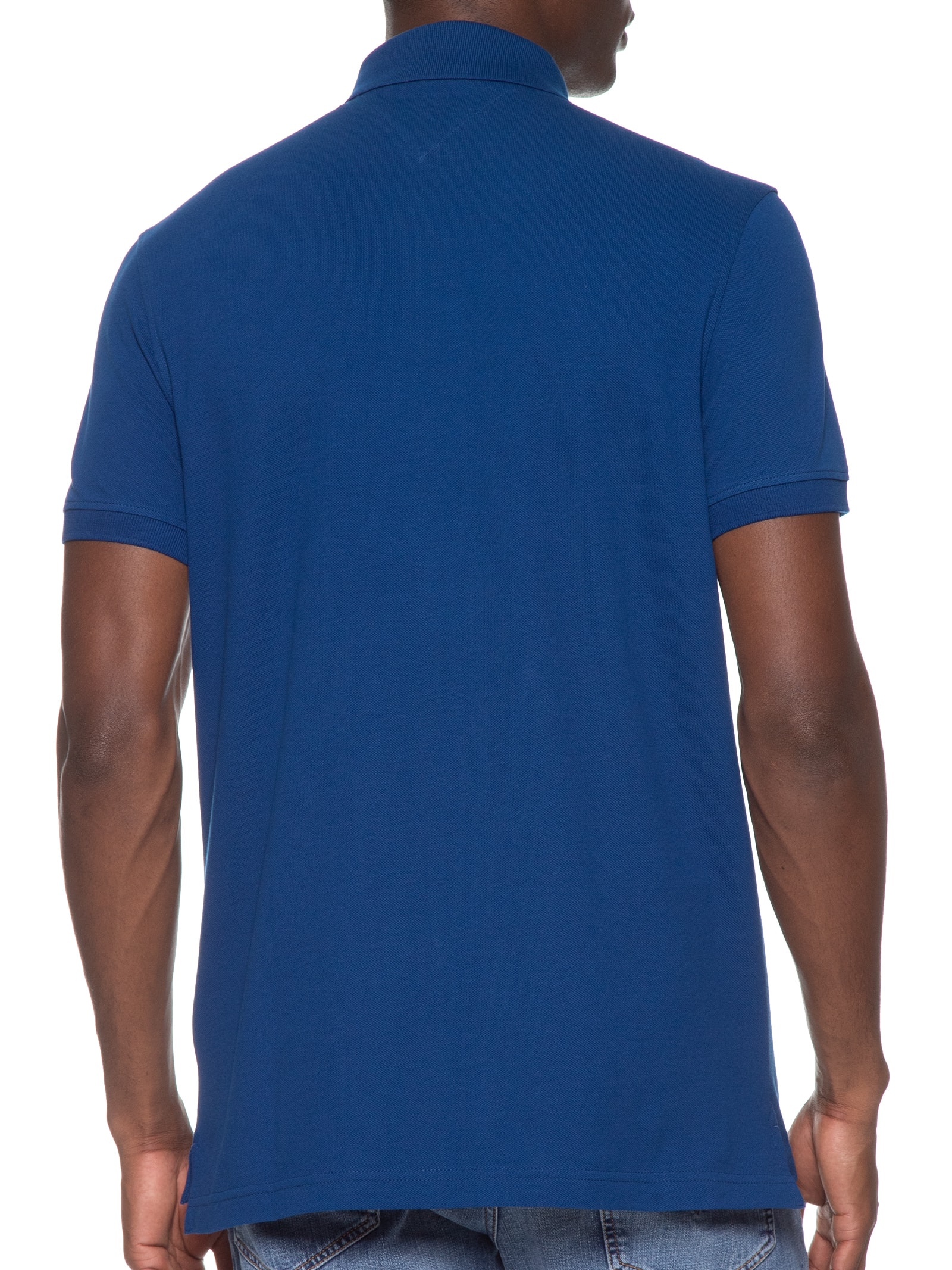 Polo Masculina 1985 Regular Fit Com Logo No Peito Branco Tommy Hilfiger