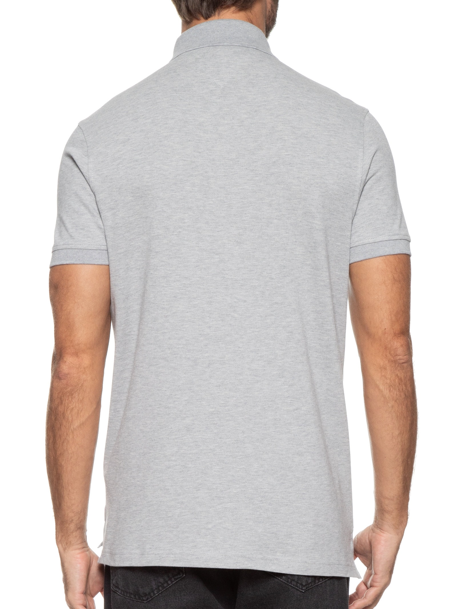 Polo Masculina 1985 Regular Fit Com Logo No Peito Branco Tommy Hilfiger