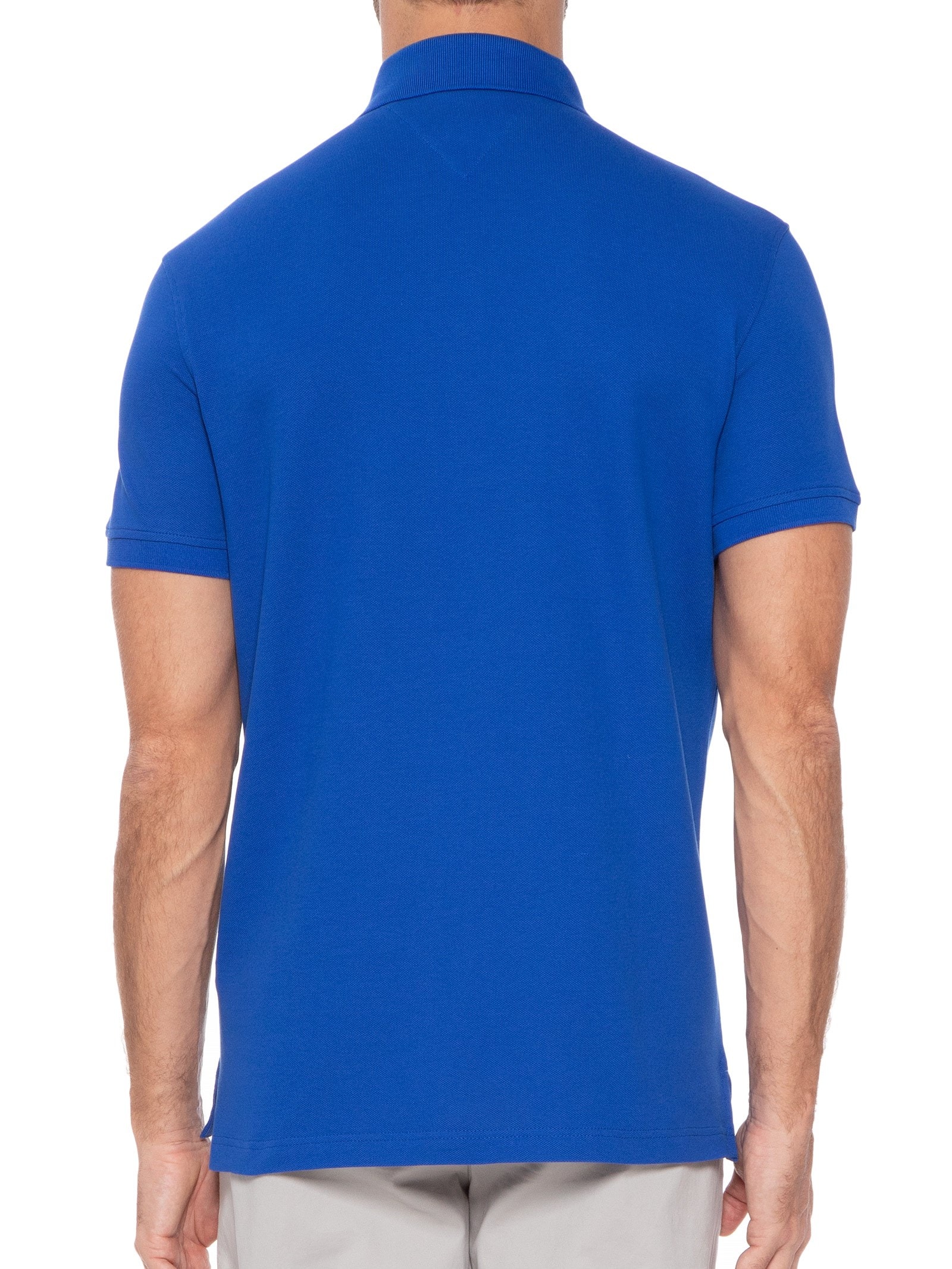 Polo Masculina 1985 Regular Fit Com Logo No Peito Branco Tommy Hilfiger