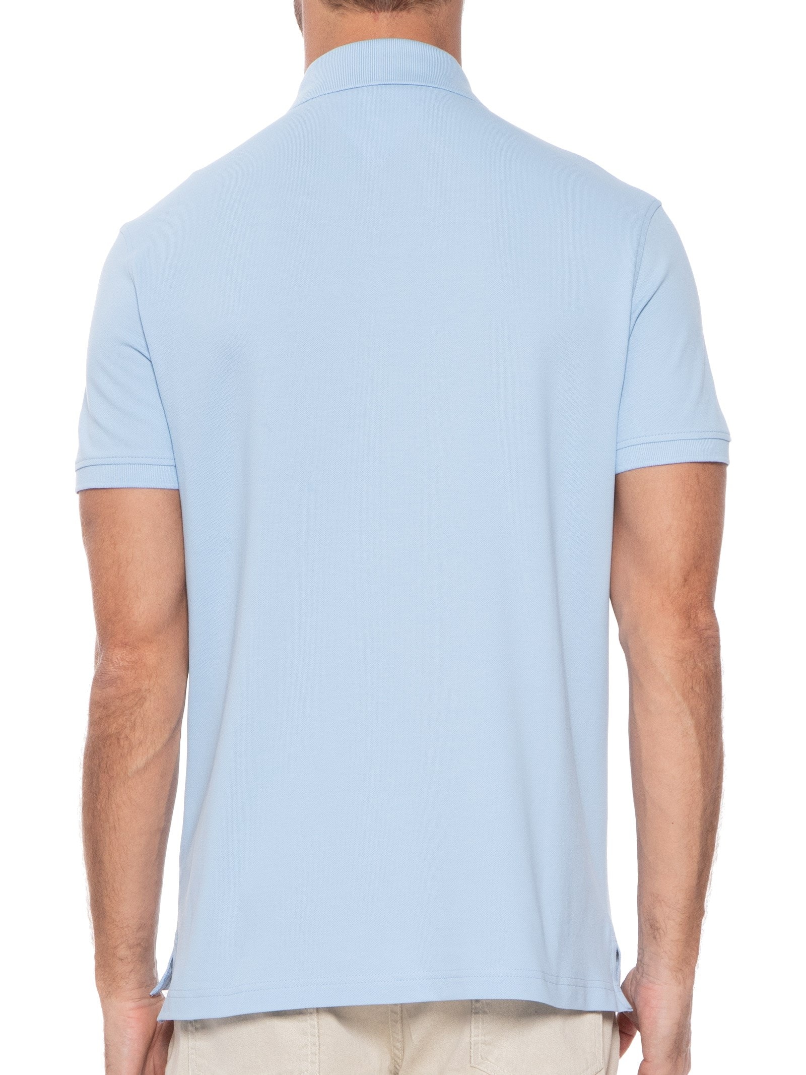 Polo Masculina 1985 Regular Fit Com Logo No Peito Branco Tommy Hilfiger