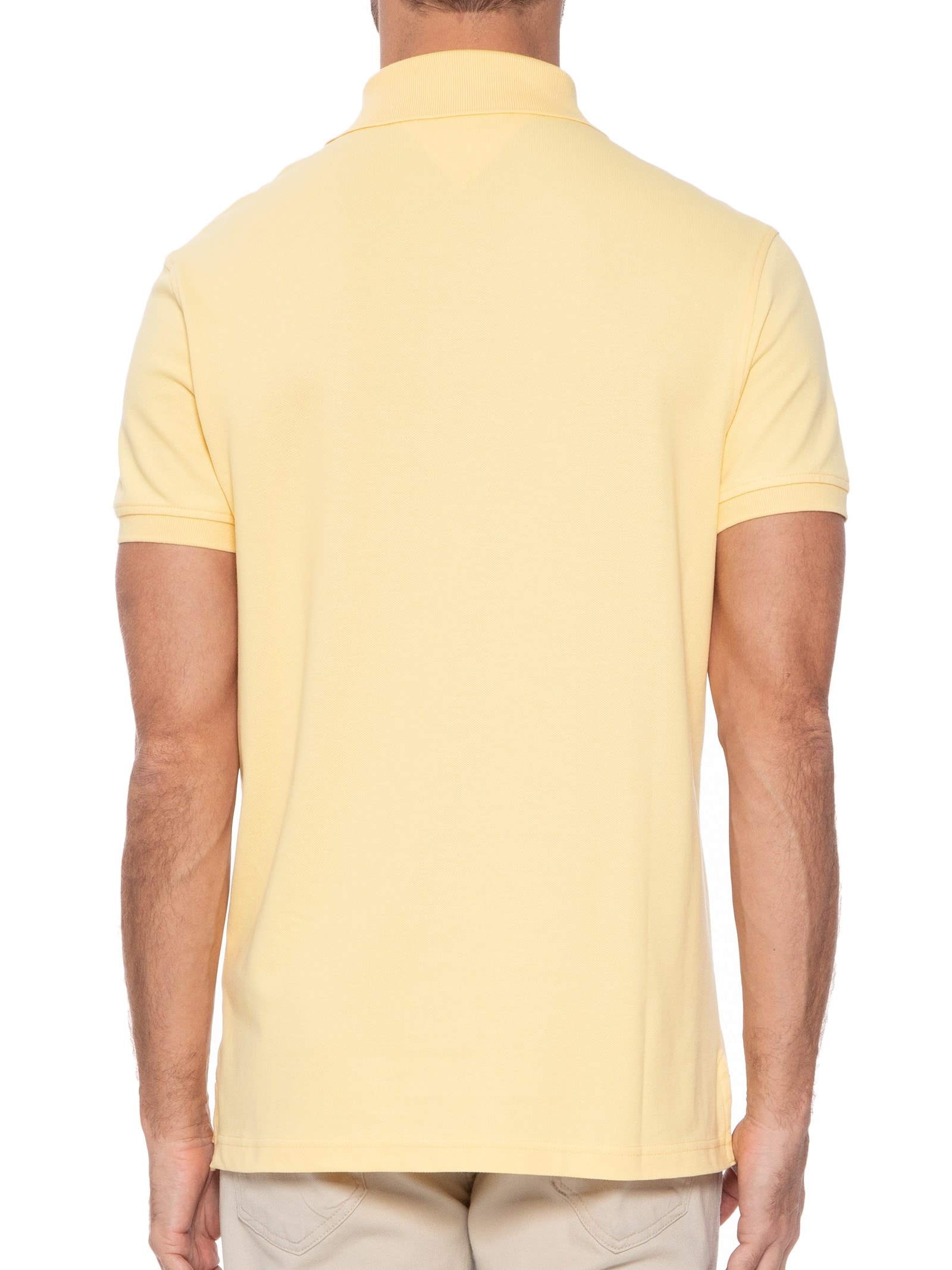 Polo Masculina 1985 Regular Fit Com Logo No Peito Branco Tommy Hilfiger