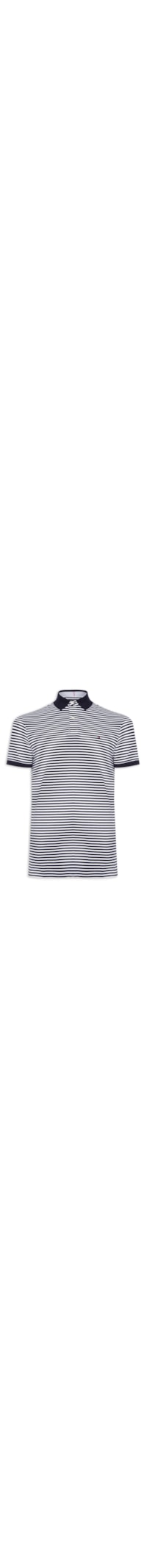Polo Masculina 1985 Regular Fit Com Logo No Peito - Branco