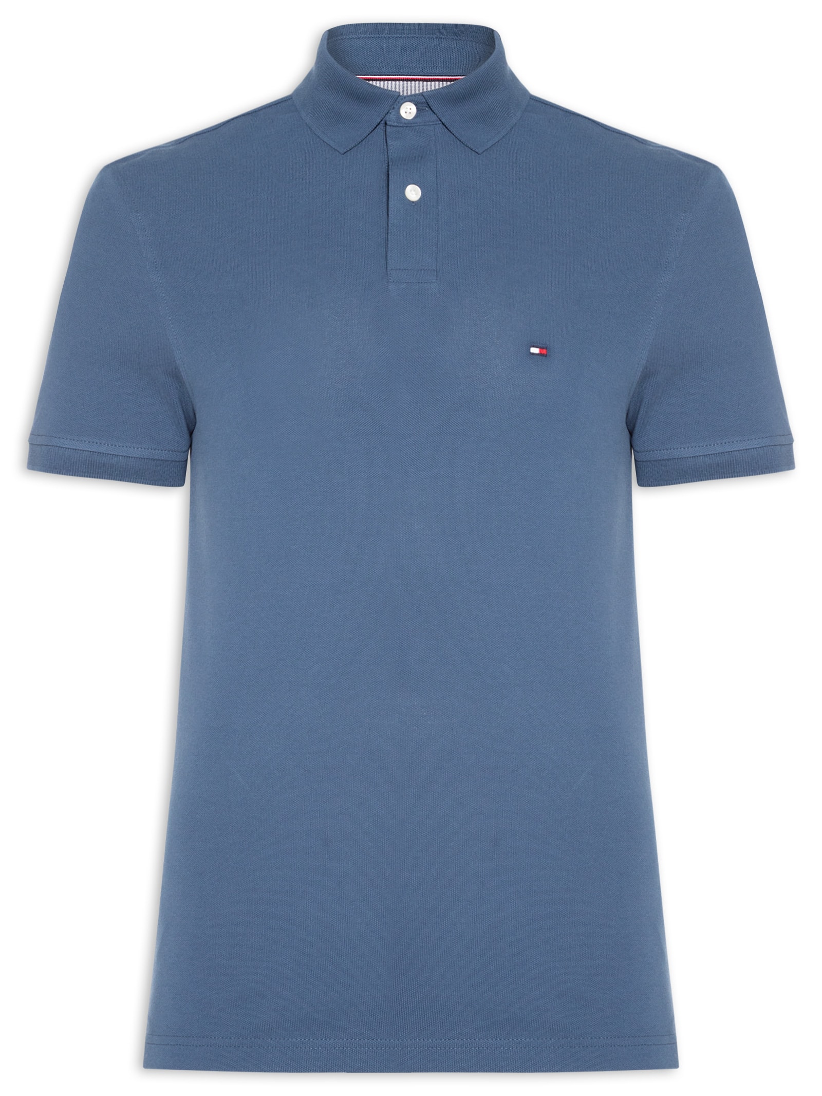 Polo Masculina 1985 Regular Fit Com Logo No Peito Branco Tommy Hilfiger