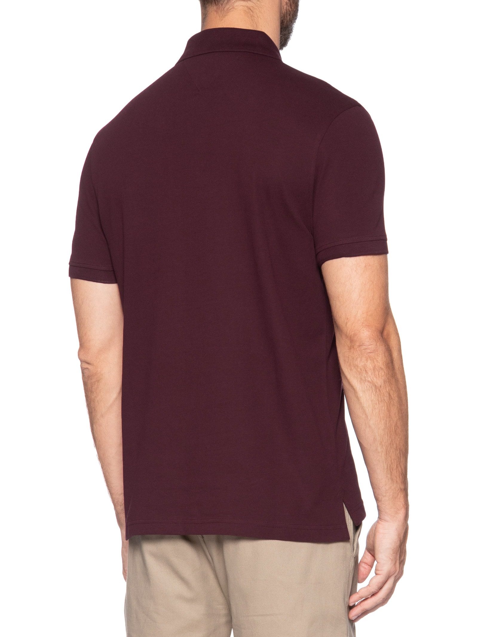 Polo Masculina 1985 Regular Fit Com Logo No Peito Branco Tommy Hilfiger