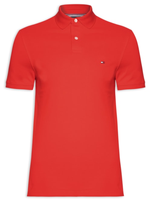 Polo Masculina 1985 Regular Fit Com Logo No Peito - Branco