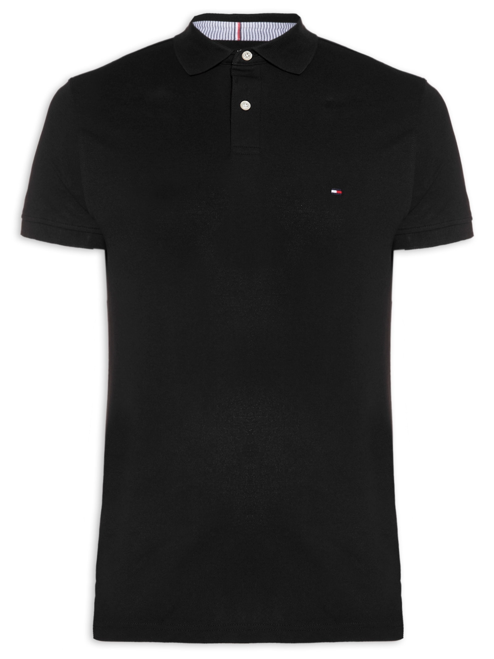 Polo Masculina 1985 Regular Fit- Preto Tommy Hilfiger
