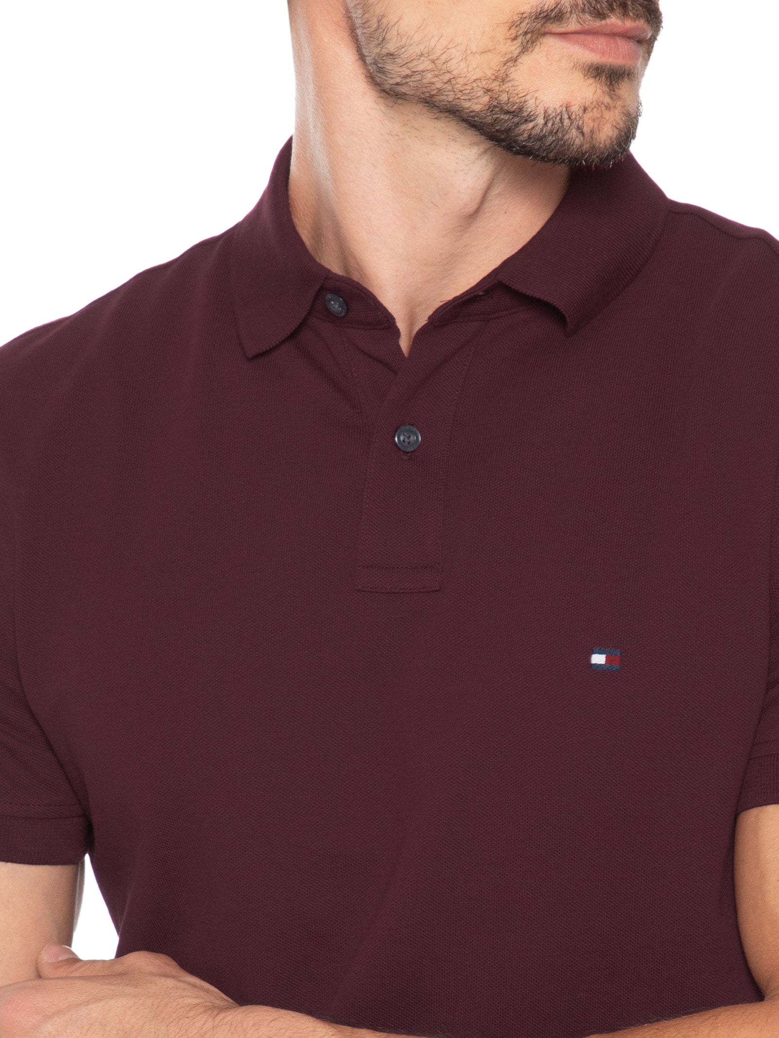 Polo Masculina 1985 Regular Fit – Vermelho Tommy Hilfiger