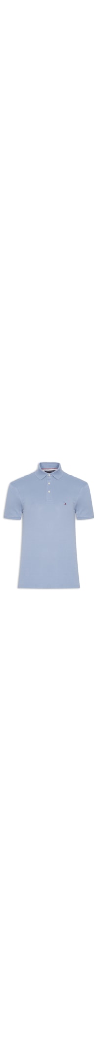 Polo Masculina 1985 Slim Fit Algodão Orgânico - Azul