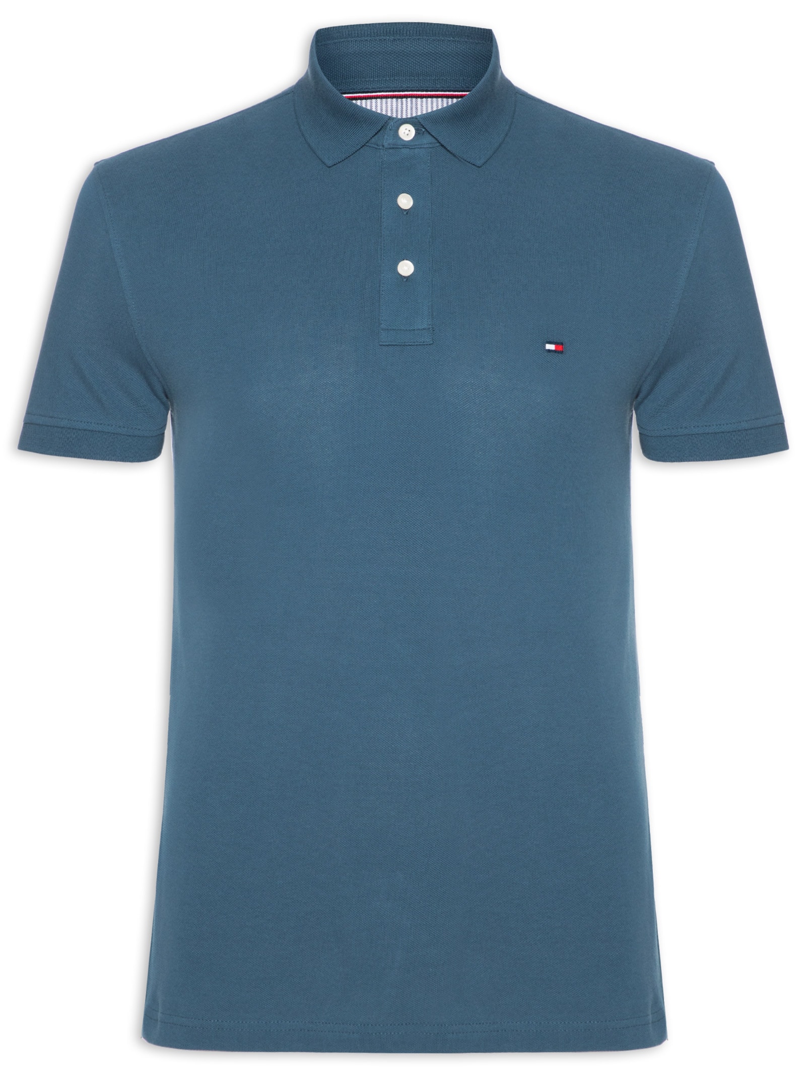 Polo Masculina 1985 Slim Fit – Azul Tommy Hilfiger