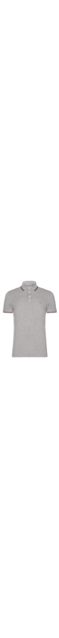 Polo Masculina 1985 Tipped Slim - Cinza