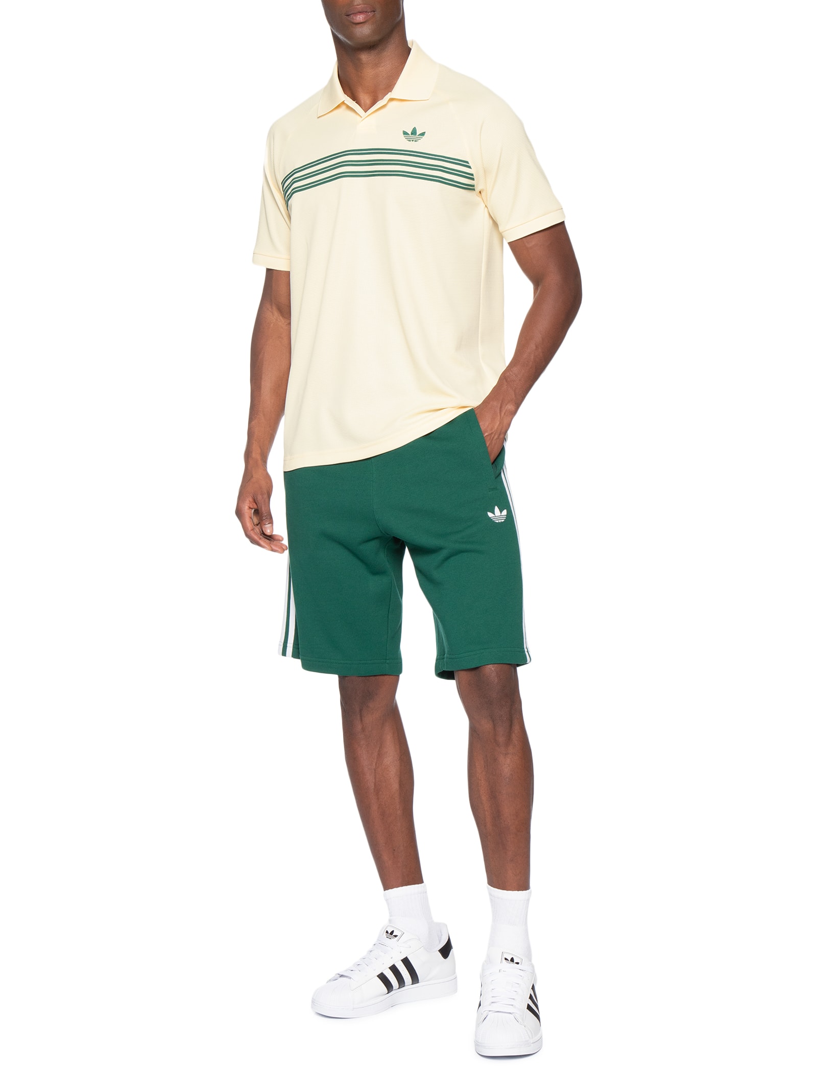 Polo Masculina 98 Bege Adidas Originals