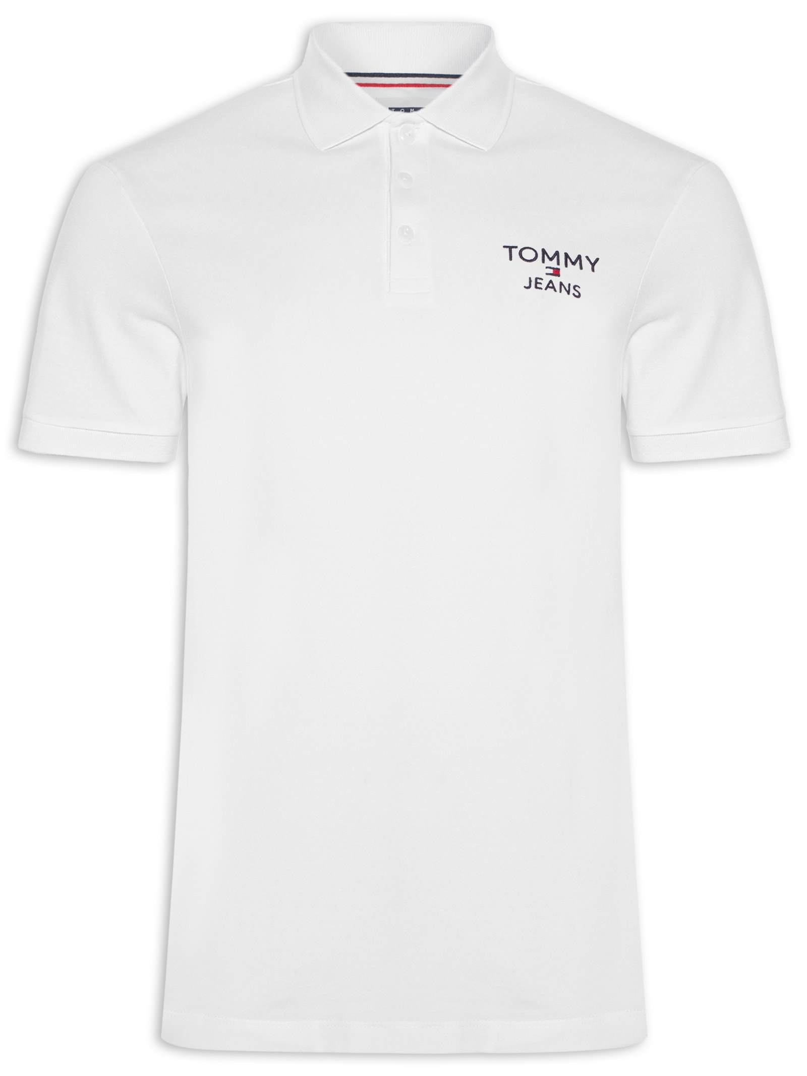Polo Masculina AB Regular Corp Branco Tommy Jeans