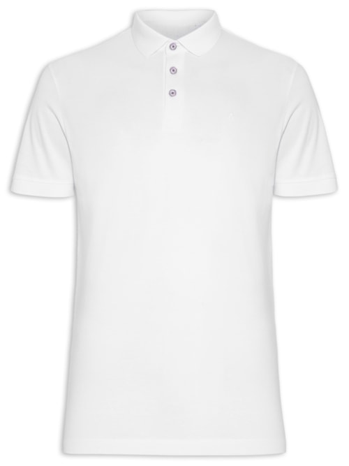 Polo Masculina Algodão Peruano Premium Surton – Branco