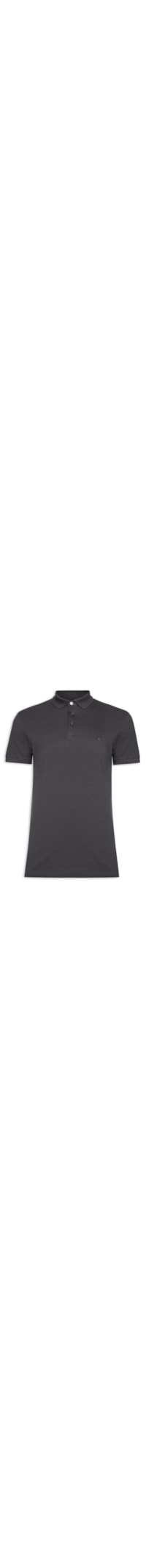 Polo Masculina Algodão Pima Surton Retilinea - Cinza