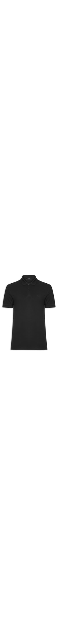 Polo Masculina Algodão - Preto