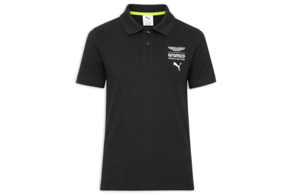 Polo Masculina AMF1 Essential - Preto