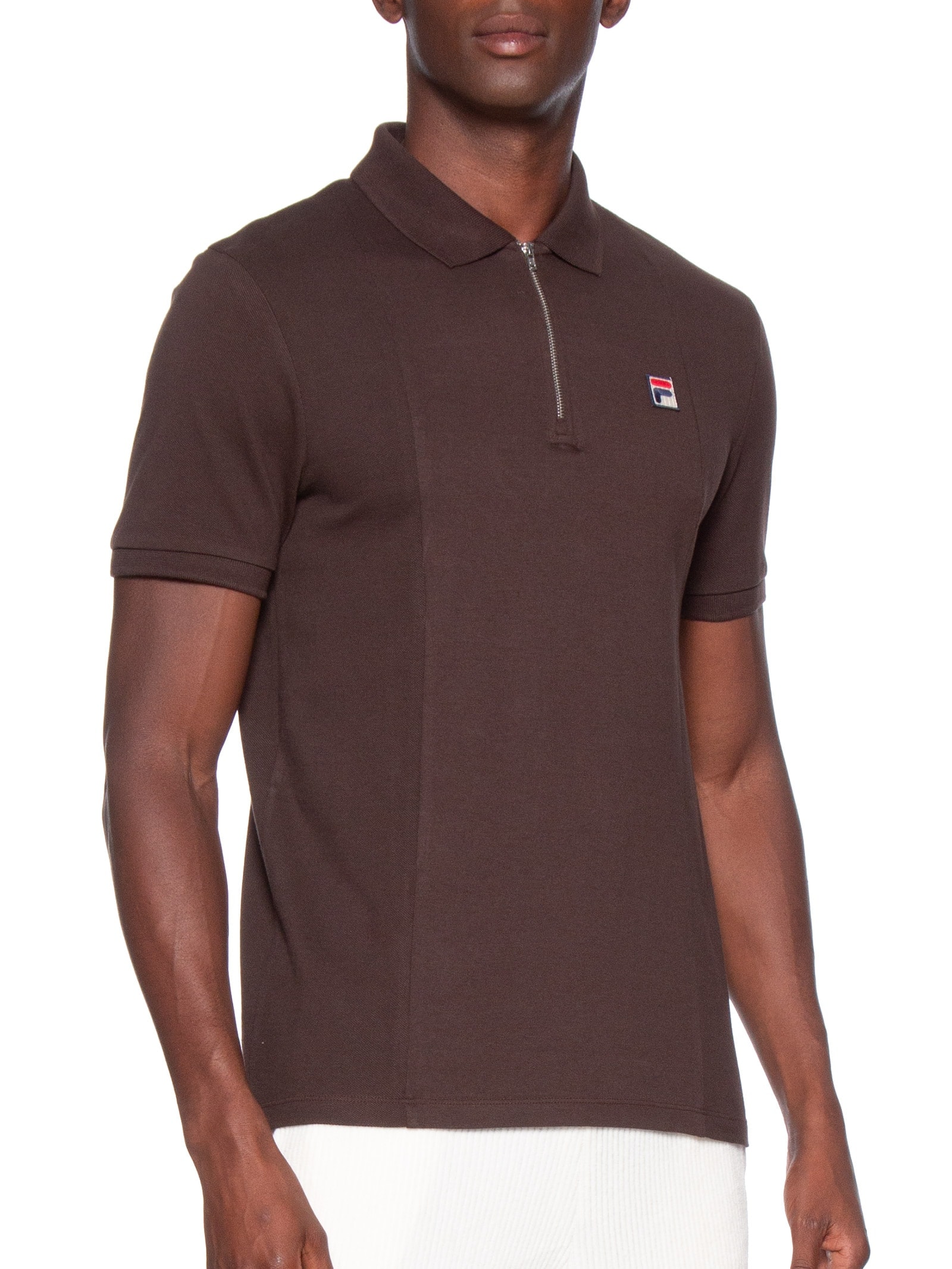 Polo Masculina Anton Marrom  Fila
