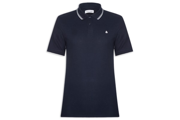 Polo Masculina Austin Com Friso - Azul