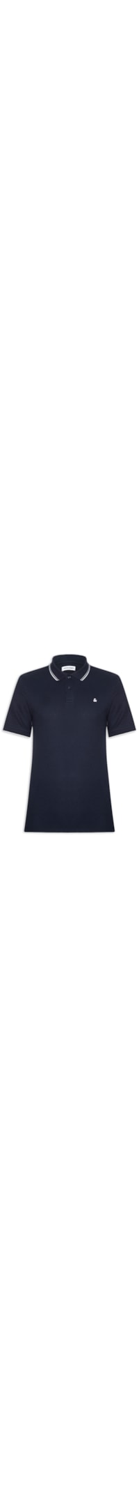 Polo Masculina Austin Com Friso - Azul