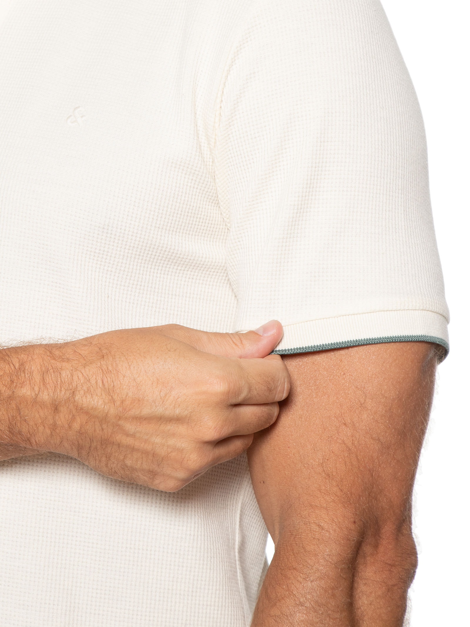 Polo Masculina Austin Com Friso Branco Jack & Jones