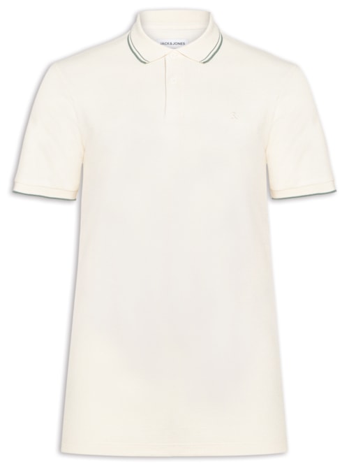 Polo Masculina Austin Com Friso – Branco