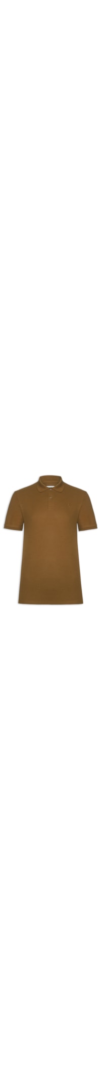 Polo Masculina Austin Com Friso - Marrom