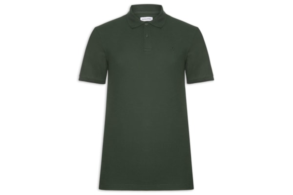 Polo Masculina Austin Com Friso - Verde