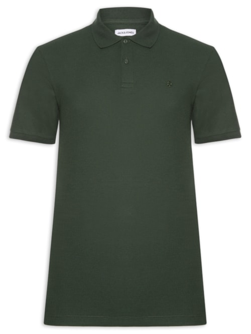 Polo Masculina Austin Com Friso – Verde