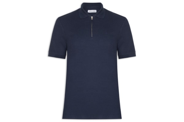 Polo Masculina Austin Half Zip - Azul