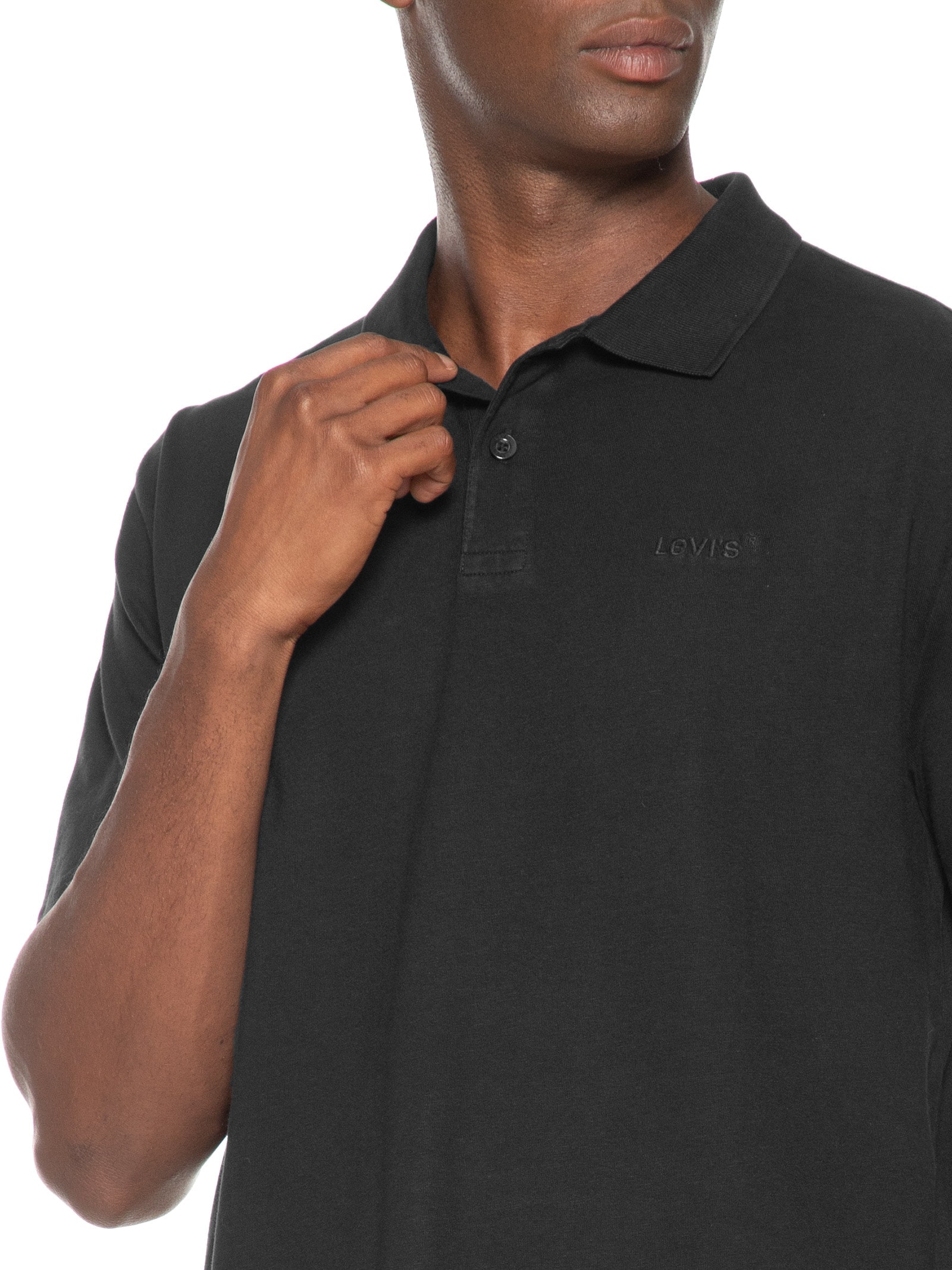 Polo Masculina Authentic Preto Levi's