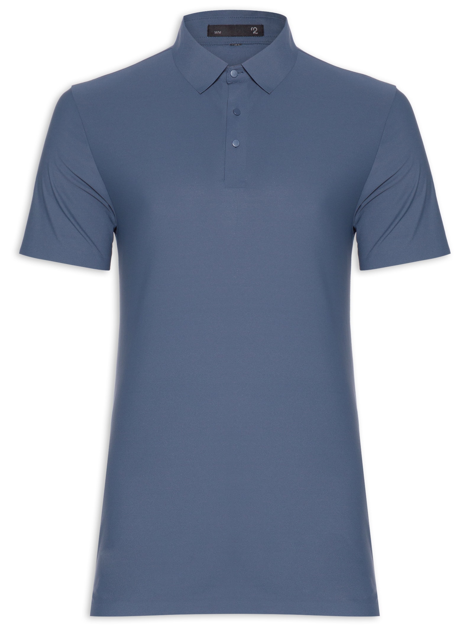 Polo Masculina Básica Color Azul '2 Essential